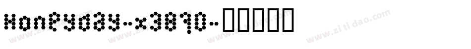 Honeyday-x3870字体转换