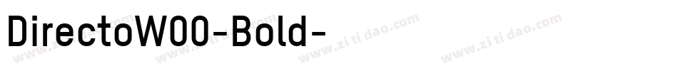 DirectoW00-Bold字体转换