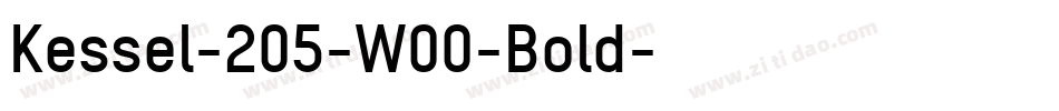 Kessel-205-W00-Bold字体转换