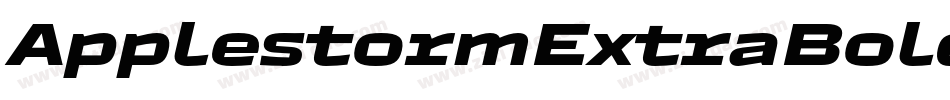 ApplestormExtraBoldBlurryFax-gX03字体转换