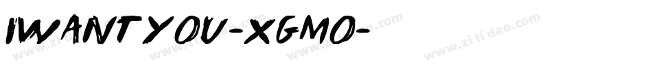 IWantYou-xGMO字体转换