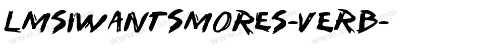 LmsIWantSmores-VERB字体转换