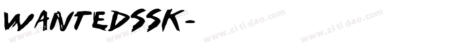 WantedSSK字体转换