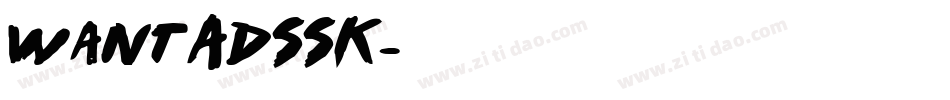 WantAdSSK字体转换