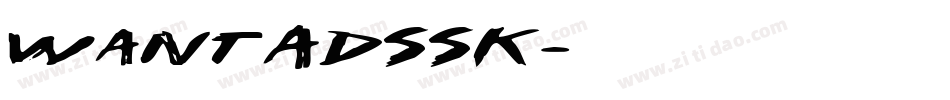 WantAdSSK字体转换