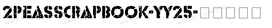 2PeasScrapbook-yY25字体转换