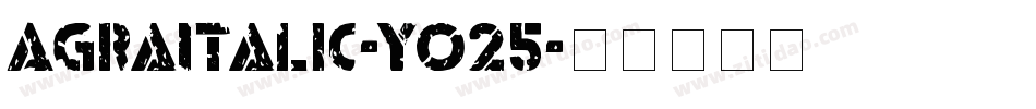 AgraItalic-yo25字体转换