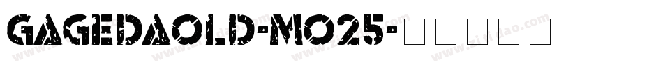 GagedaOld-mO25字体转换