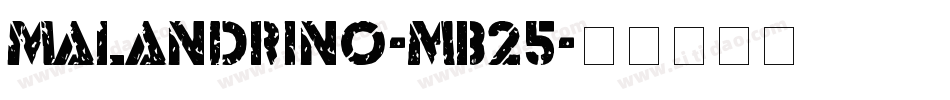 Malandrino-mB25字体转换