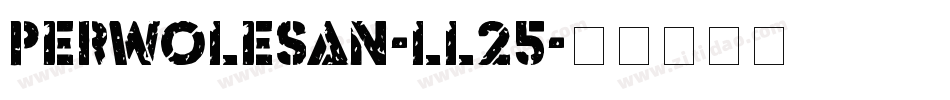 Perwolesan-ll25字体转换