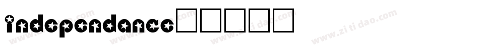 Independance字体转换