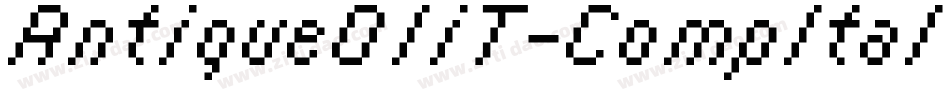 AntiqueOliT-CompItal字体转换