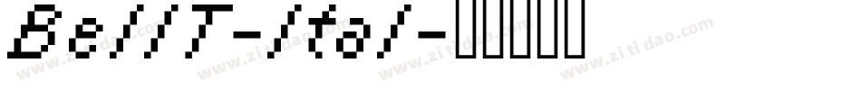 BellT-Ital字体转换