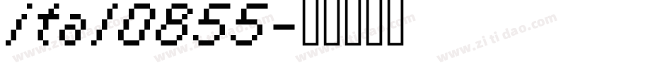 ital0855字体转换