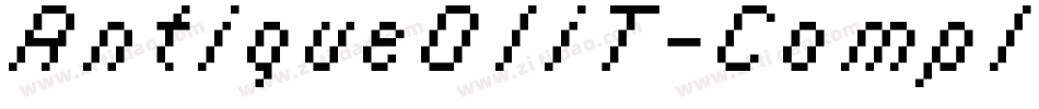 AntiqueOliT-CompItal字体转换