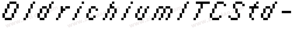 OldrichiumITCStd-Ital字体转换