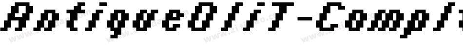 AntiqueOliT-CompItal字体转换