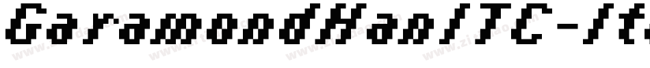 GaramondHanITC-Ital字体转换