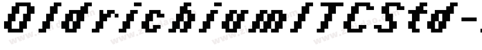 OldrichiumITCStd-Ital字体转换
