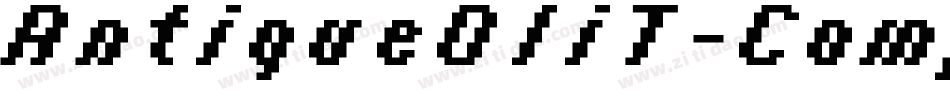 AntiqueOliT-CompItal字体转换