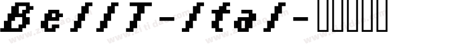BellT-Ital字体转换
