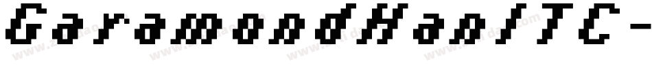 GaramondHanITC-Ital字体转换