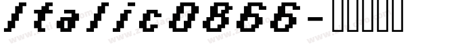 Italic0866字体转换