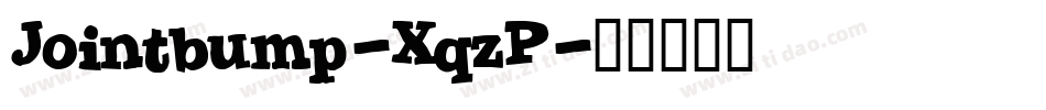 Jointbump-XqzP字体转换