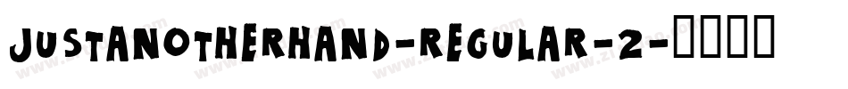 justanotherhand-regular-2字体转换