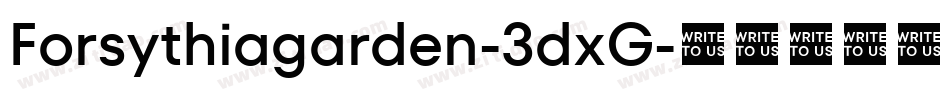 Forsythiagarden-3dxG字体转换 Forsythiagarden-3dxG字体转换