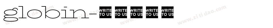 globin字体转换