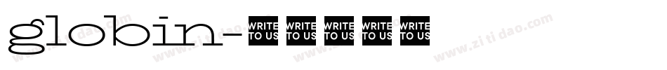 globin字体转换