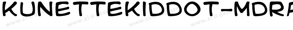 KunetteKidDot-mdra字体转换