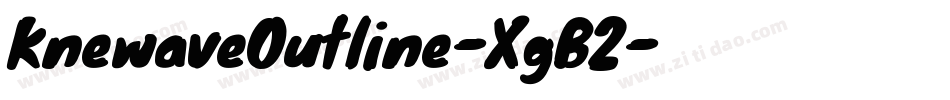 KnewaveOutline-XgB2字体转换