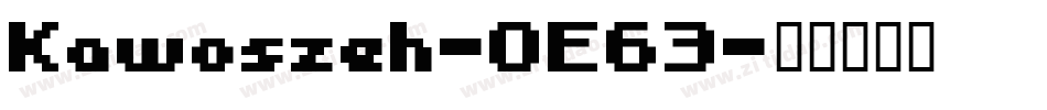 Kawoszeh-OE63字体转换