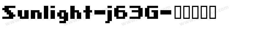 Sunlight-j63G字体转换
