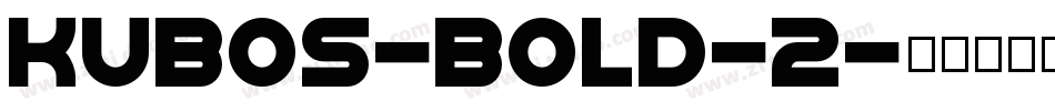 kubos-bold-2字体转换