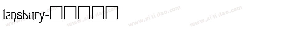 lansbury字体转换