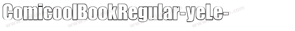 ComicoolBookRegular-yeLe字体转换