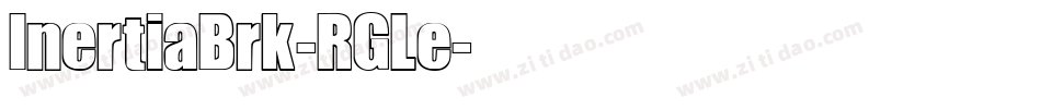 InertiaBrk-RGLe字体转换