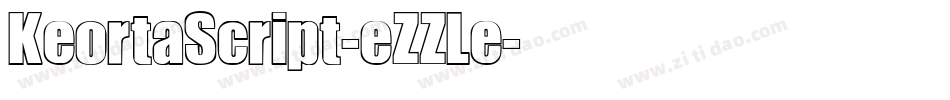 KeortaScript-eZZLe字体转换