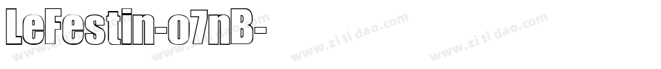 LeFestin-o7nB字体转换