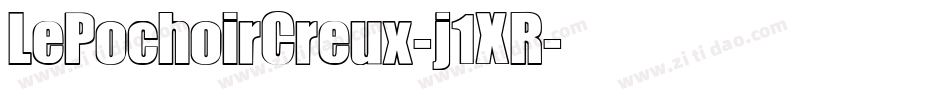 LePochoirCreux-j1XR字体转换