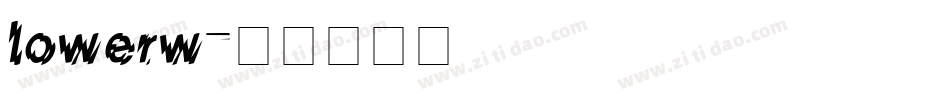 lowerw字体转换