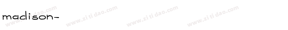 madison字体转换