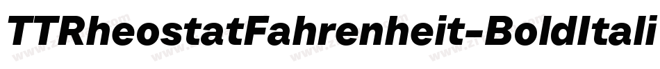 TTRheostatFahrenheit-BoldItalic字体转换