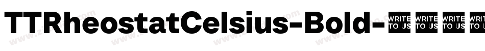 TTRheostatCelsius-Bold字体转换