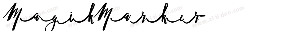 MagikMarker字体转换