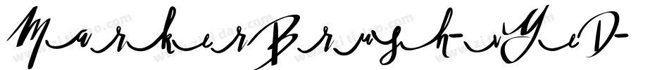 MarkerBrush-vYeD字体转换