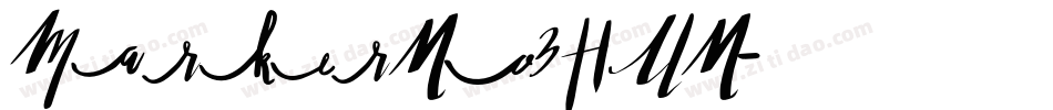 MarkerNo3HUN字体转换
